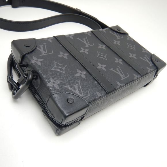 Louis Vuitton Soft Trunk Wallet Shoulder Bag Monogram Eclipse Black - Picture 6 of 8